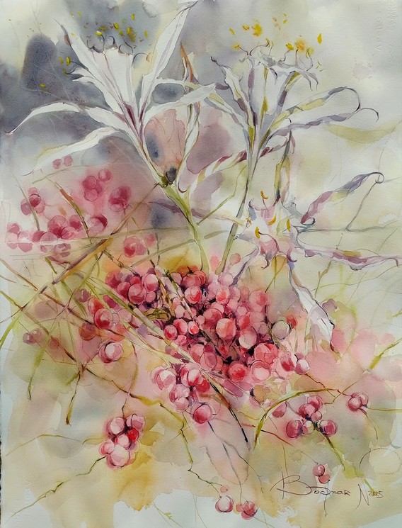 Fleurs sur la plage abandonnée